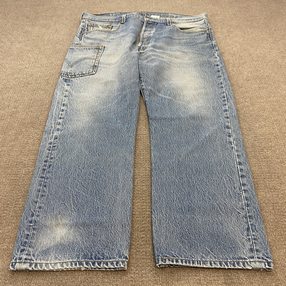 Vintage Levis 501 XX Jeans Mens Fits 40x28 Blue Asymmetrical Pocket Denim 2000s